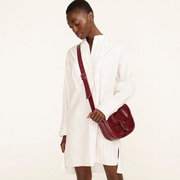 J. Crew Thomas Mason ® tunic dress in stripe - Picture 1 of 3